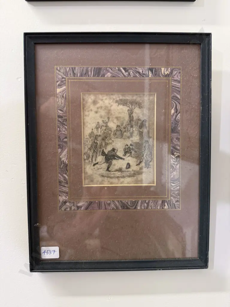 Set of Three Assorted Framed Dickens Book Plates Image 1++