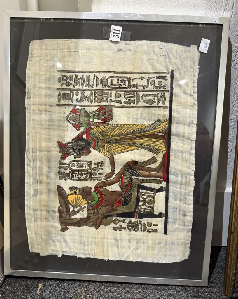 Egyptian Hyroglyphic Textile Work Image 1++