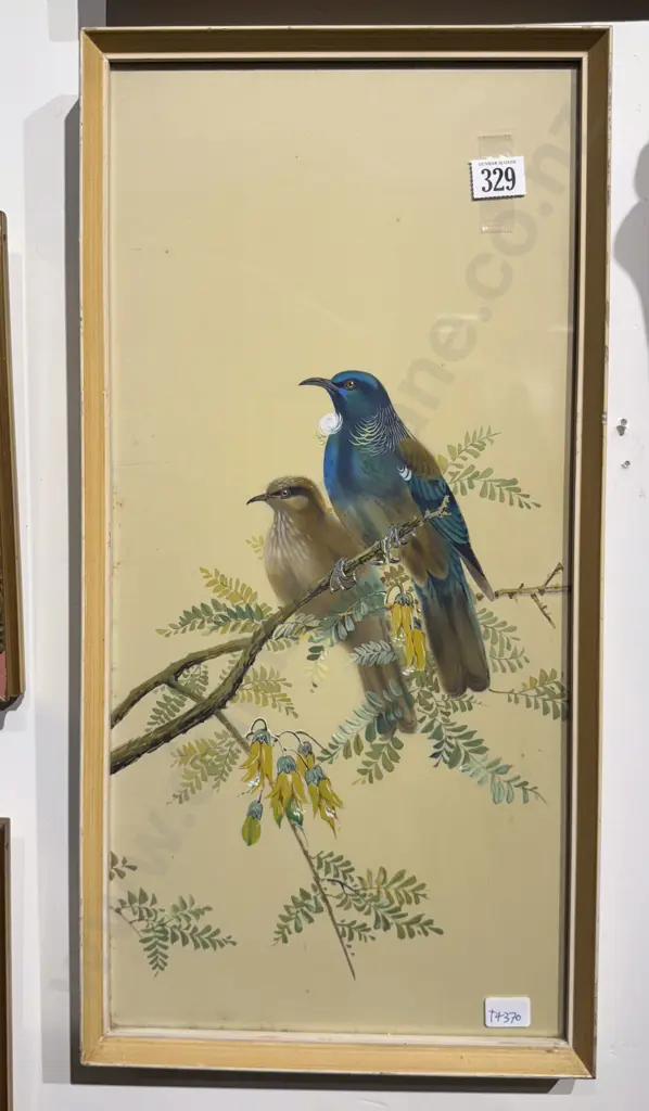 Unsigned NZ Native Bird Study - Textile Mixed Media Image 1++