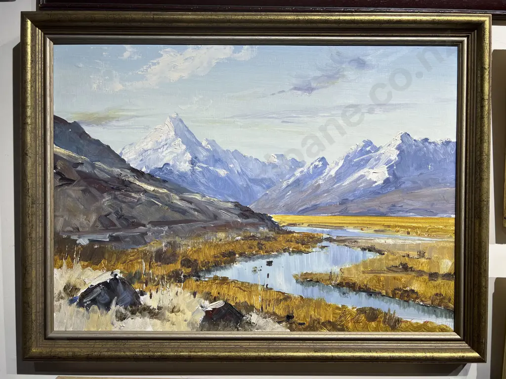 Aston Greathead - "Mt Cook" - Oil on Board Image 1++