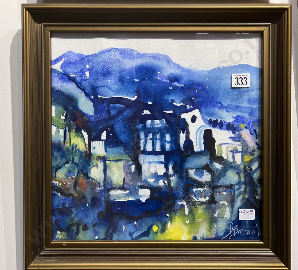 D. Brennan - Abstract Architectural Scene - Watercolour on Paper Image 1++