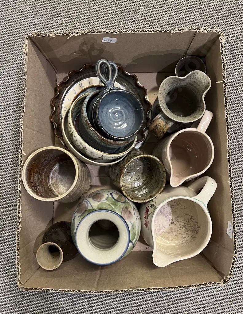 Box of Assorted Pottery Image 1++
