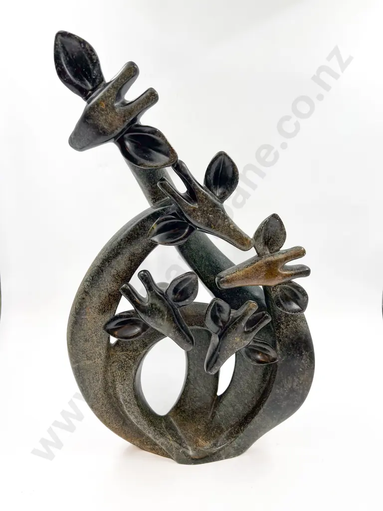 Marble Sculpture of Giraffes Image 1++