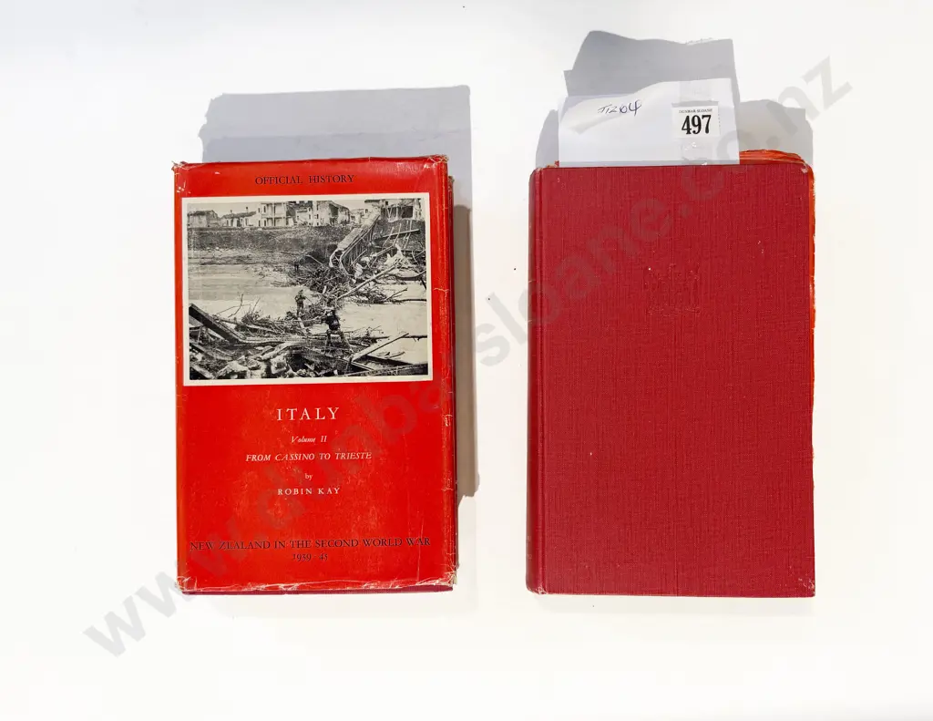 Official History of NZ - Italy Volume 1 & 2 Image 1++