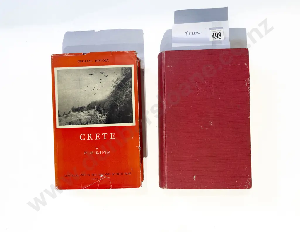 Two Official History NZ - To Greece & Crete Image 1++