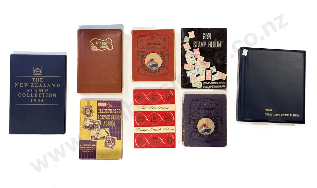 Quantity of Assorted Stamp Albums Image 1++