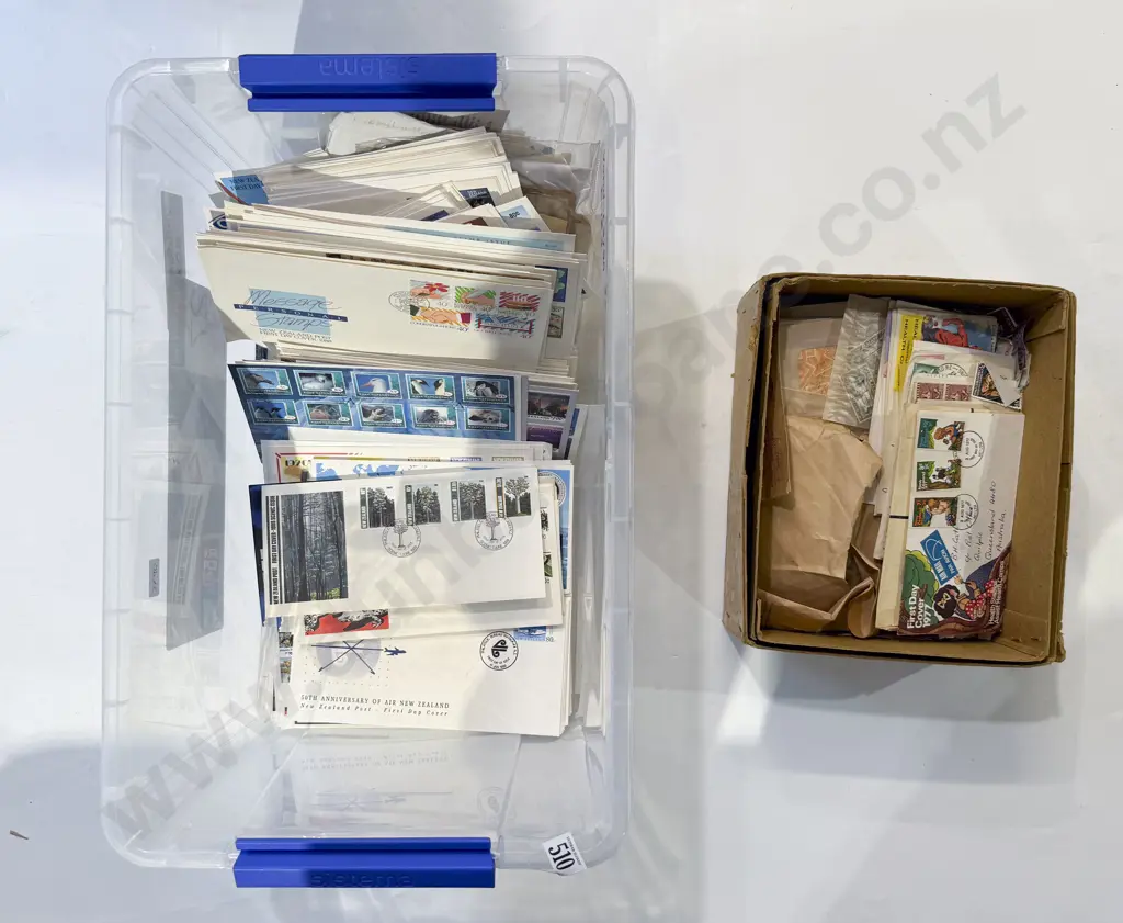 Quantity of Assorted Envelopes & Loose Stamps Image 1++