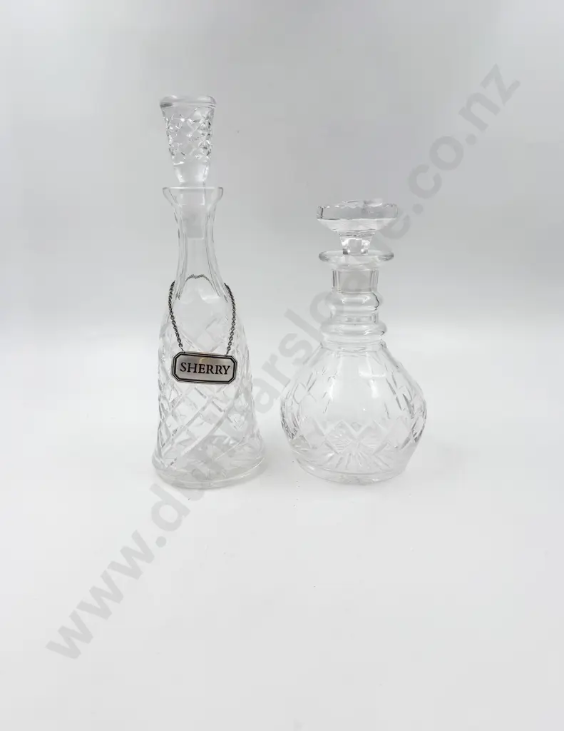 Two Crystal Decanters Image 1++