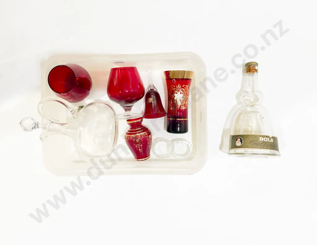 Quantity of Assorted Glassware incl Ruby Glass & Ewer Image 1++