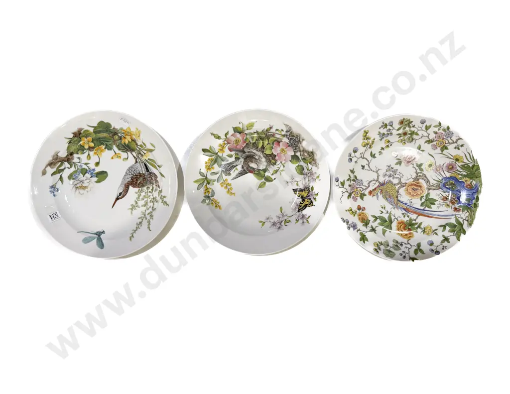 Quantity of Assorted Animal Ornaments etc inc Three Large German Shallow Plates Image 1++
