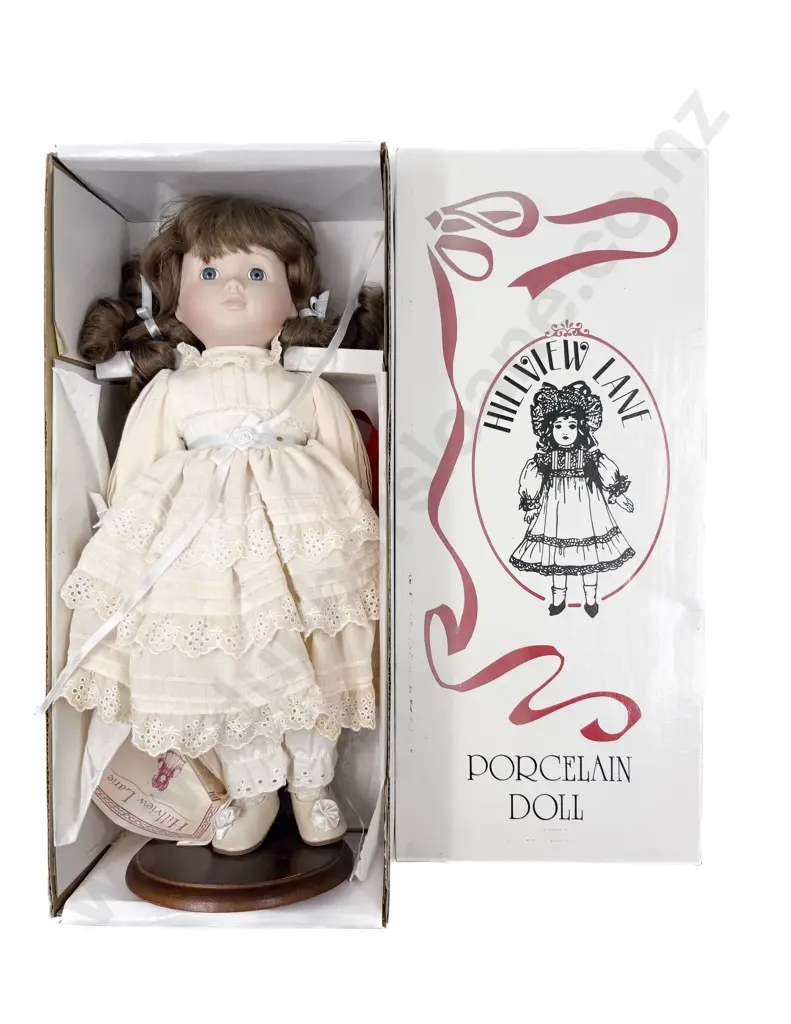 Boxed Hillview Lane Porcelain Doll Image 1++