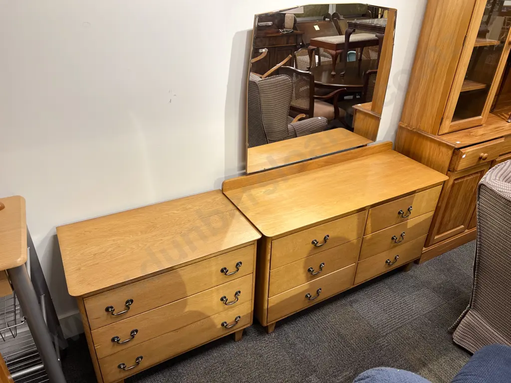 Blonde Oak Two Piece Bedroom Suite Image 1++