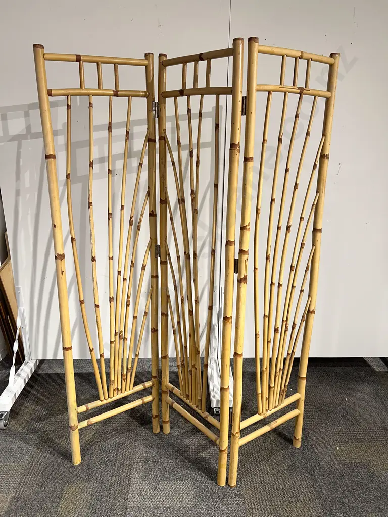 Three Panel Bamboo Screen Image 1++