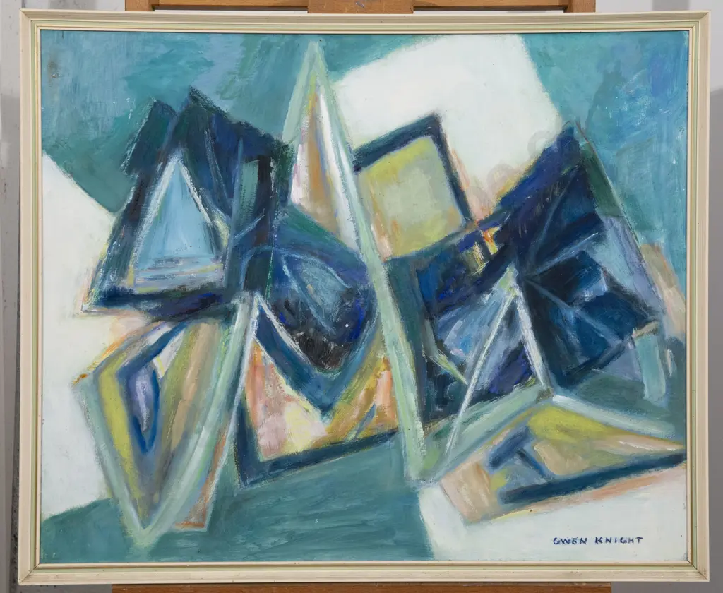 Gwen Knight (1888 - 1974) - Blue Abstract Image 1++