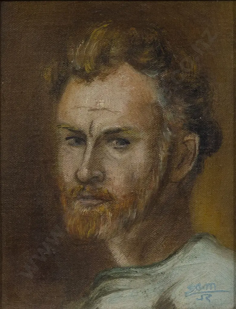Sam Cairncross (1913 - 1976) - Self Portrait Image 1++
