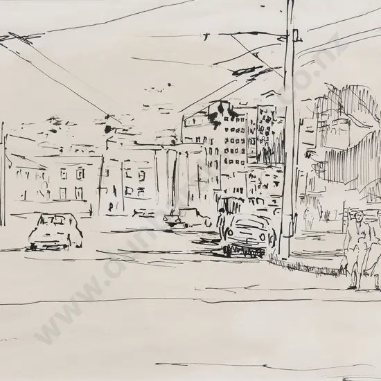 Sam Cairncross (1913 - 1976) - Lambton Quay