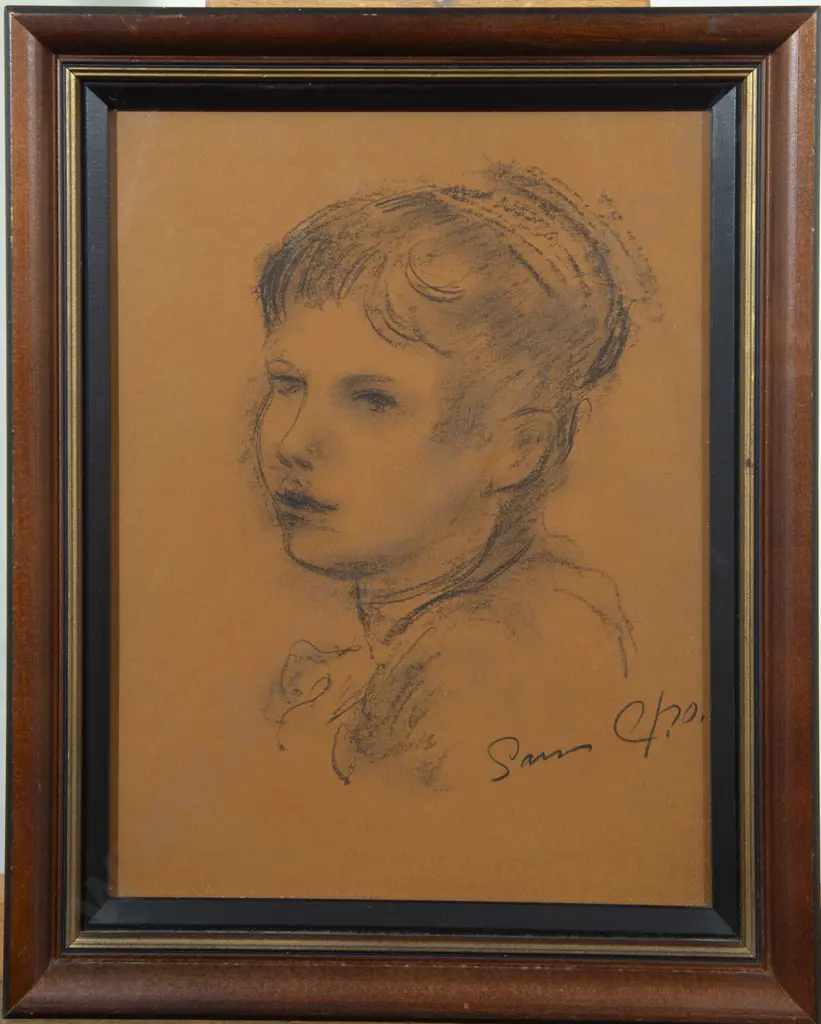 Sam Cairncross (1913 - 1976) - Portrait of a Girl Image 1++