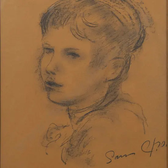 Sam Cairncross (1913 - 1976) - Portrait of a Girl
