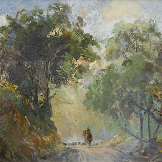 D R Neilson (1924 - 2013) - Forest Scene