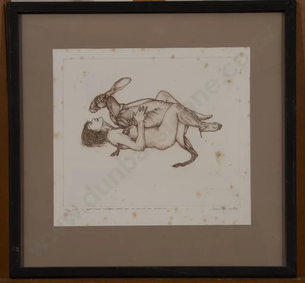 Barry Cleavin (b 1939) - The Hare Stripped Bare by His Bride Even (a/f) Image 1++