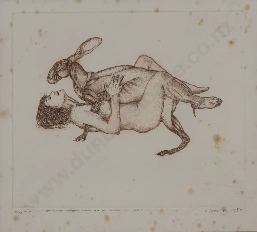 Barry Cleavin (b 1939) - The Hare Stripped Bare by His Bride Even (a/f) Image 1++