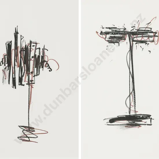 Peter Roche (b 1957) - Untitled (pair)