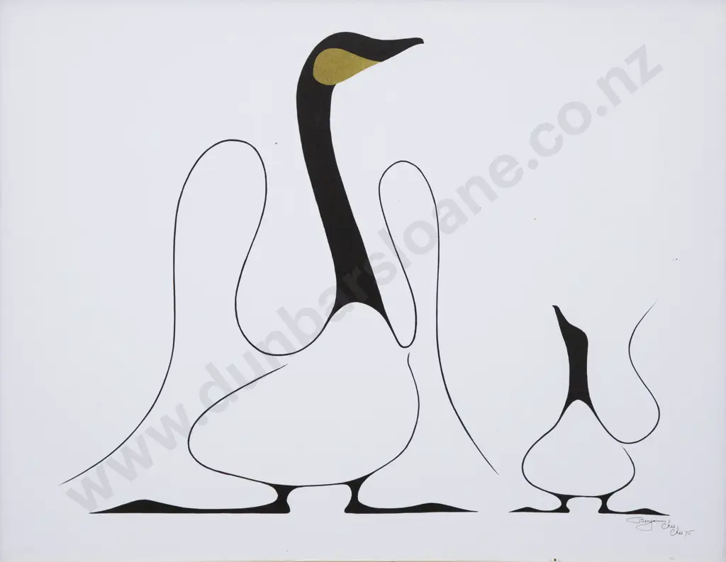 After Benjamin Chee Chee (Canadian 1944 - 1977) - Reproduction Prints (2) Image 1++
