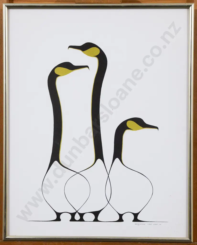 After Benjamin Chee Chee (Canadian 1944 - 1977) - Reproduction Prints (2) Image 1++