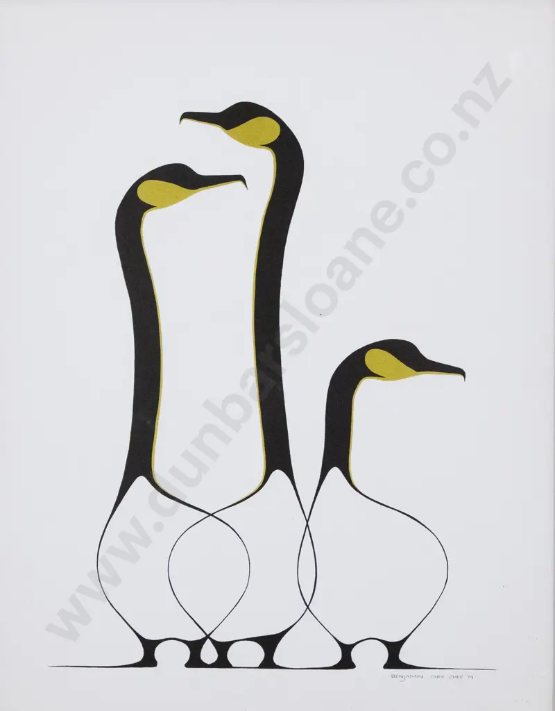 After Benjamin Chee Chee (Canadian 1944 - 1977) - Reproduction Prints (2) Image 1++