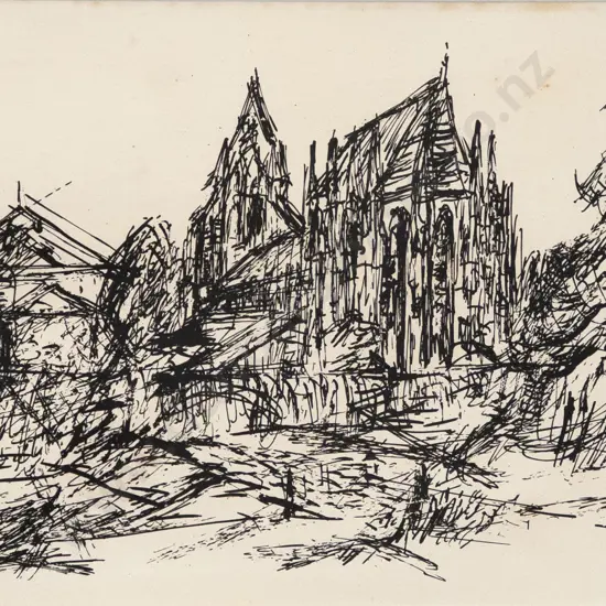 Anton Watzl (Austrian 1930 - 1994) - Cathedral