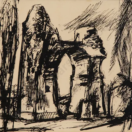 Anton Watzl (Austrian 1930 - 1994) - Old Monument & Other