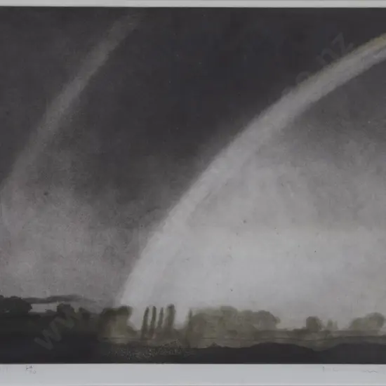 Norman Ackroyd (b 1938) - Oxfordshire Landscape