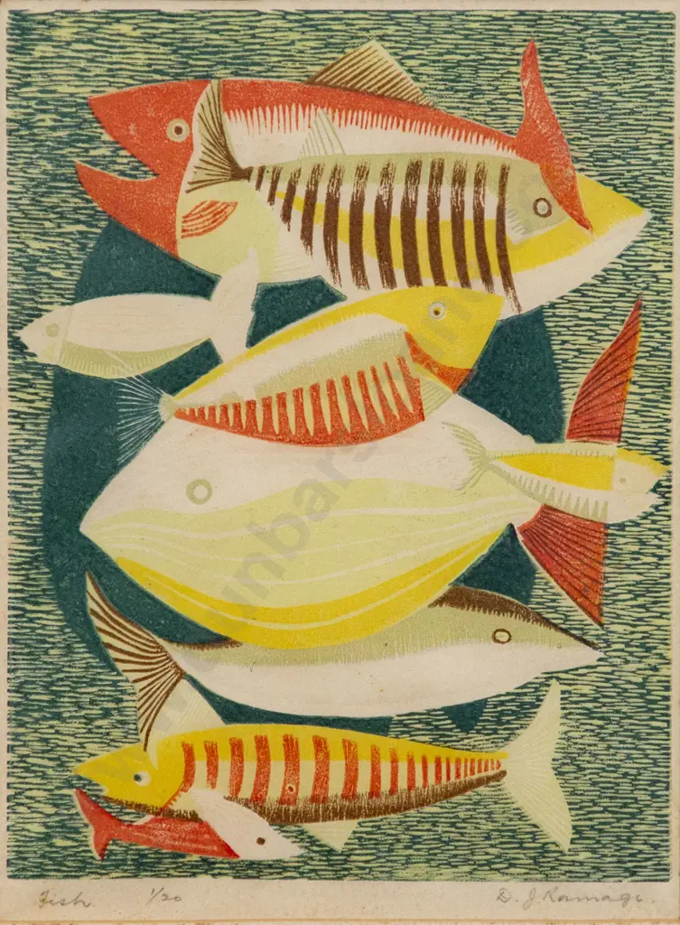 Don Ramage (1923 - 2009) - Fish Image 1++