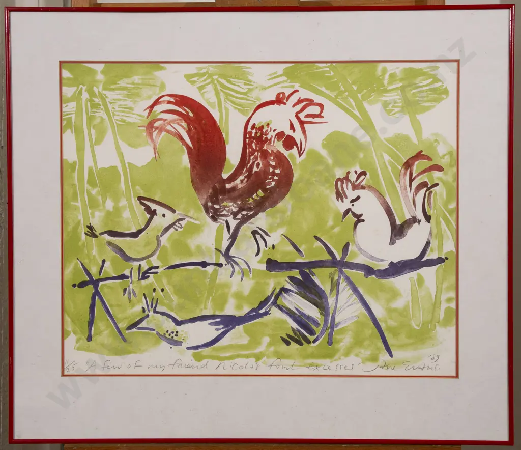 Jane Evans (1946 - 2012) - A Few of My Friend Nicola's Fowl Excesses Image 1++