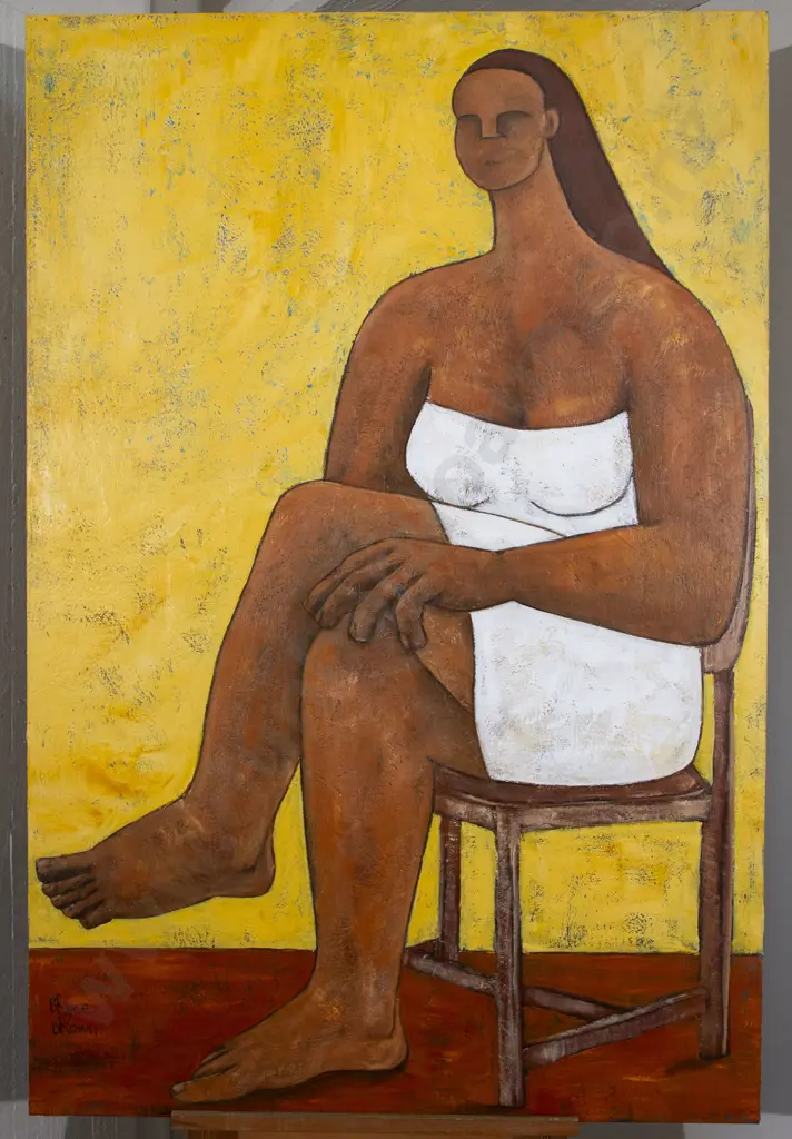 Bryce Brown (b 1971) - Woman Seated with Closed Legs Image 1++