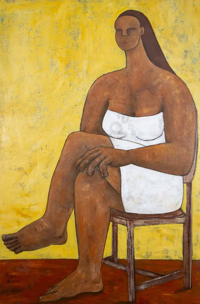 Bryce Brown (b 1971) - Woman Seated with Closed Legs Image 1++