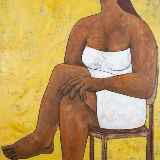 Bryce Brown (b 1971) - Woman Seated with Closed Legs