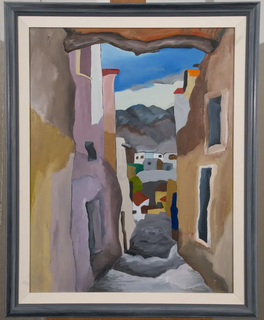 Robert Walls (1927 - 1999) - Mojácar Village Image 1++