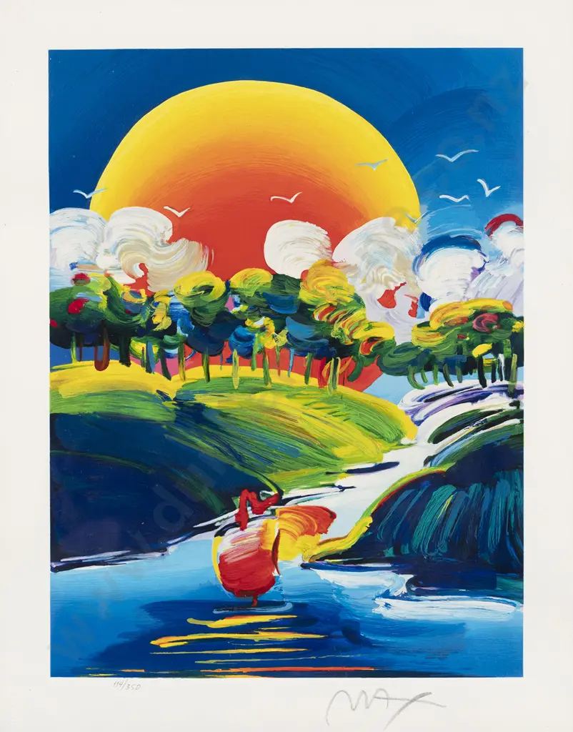 Peter Max (American b 1937) - Without Borders Image 1++