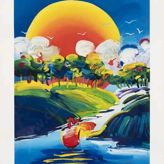 Peter Max (American b 1937) - Without Borders