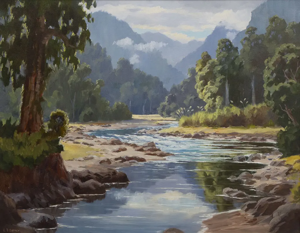 E B Lattey (1899 - 1986) - Uraweras Image 1++