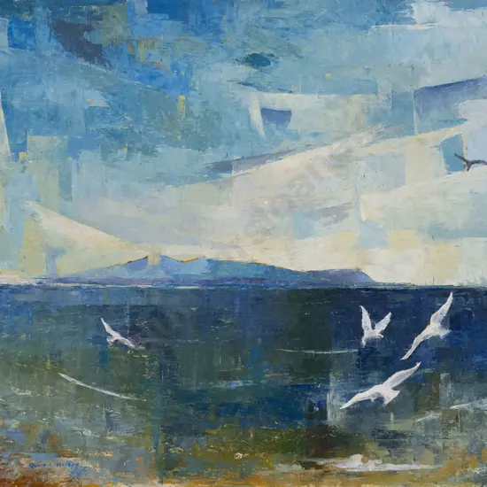 Queenie Aitken (1915 - 1998) - Blue Morning