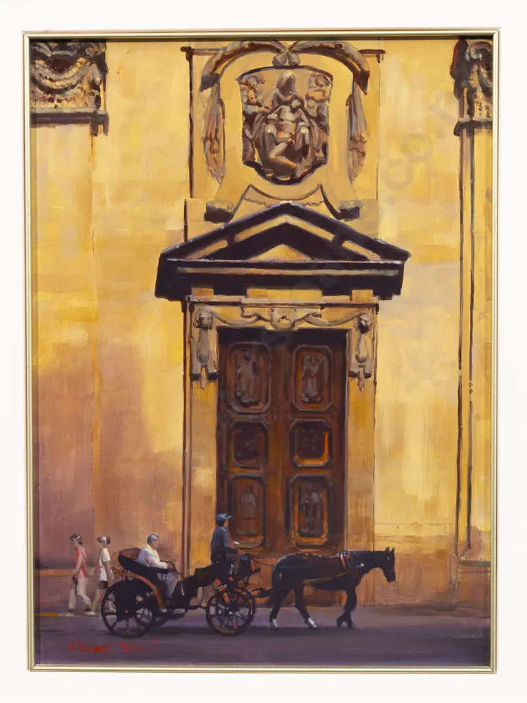 Michael Blow (b 1943) - Taxi on the Duomo Image 1++
