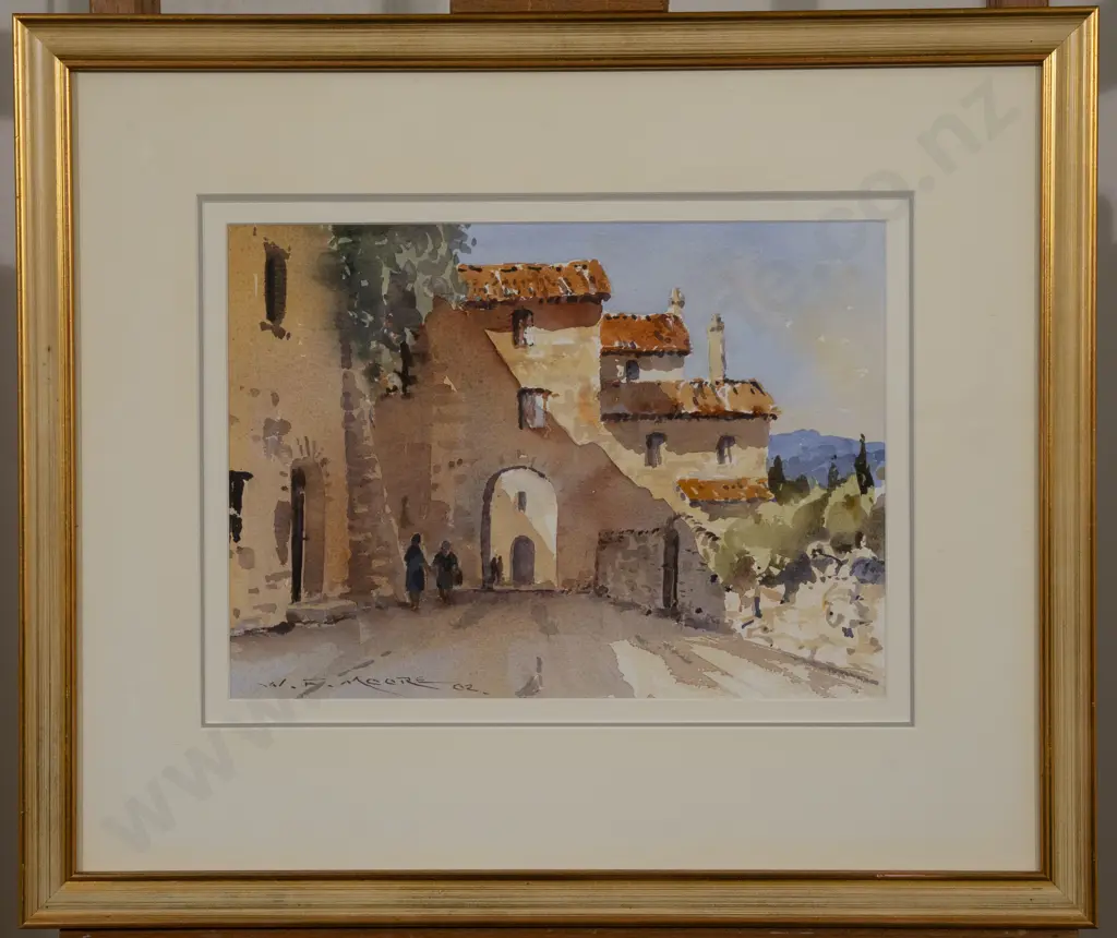 William Francis Moore (1934 - 2020) - Houses on the Wall Image 1++