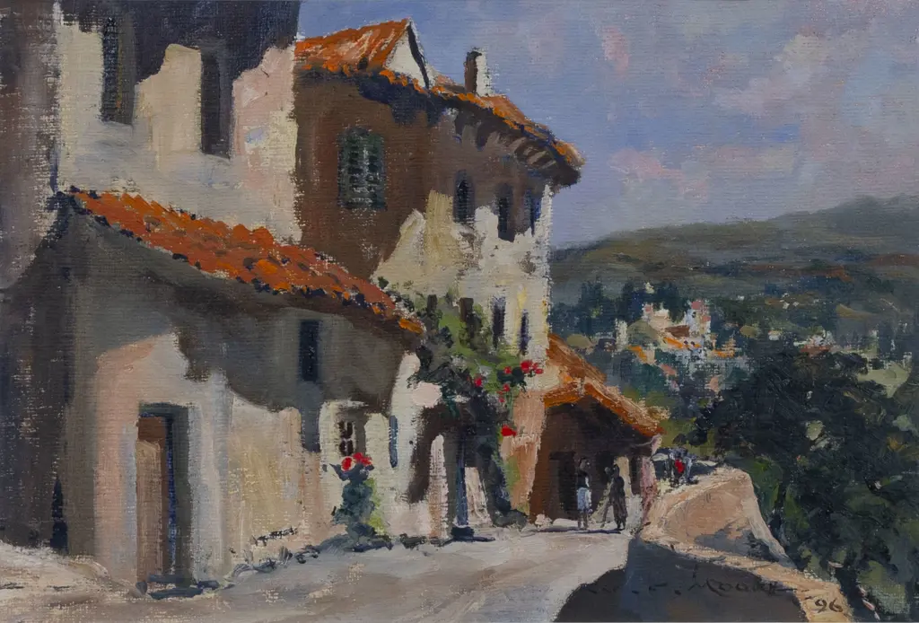 William Francis Moore (1934 - 2020) - Houses on the Wall Image 1++