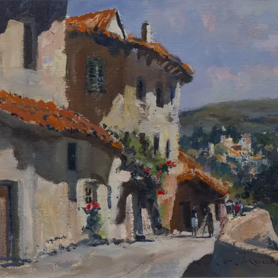William Francis Moore (1934 - 2020) - Houses on the Wall