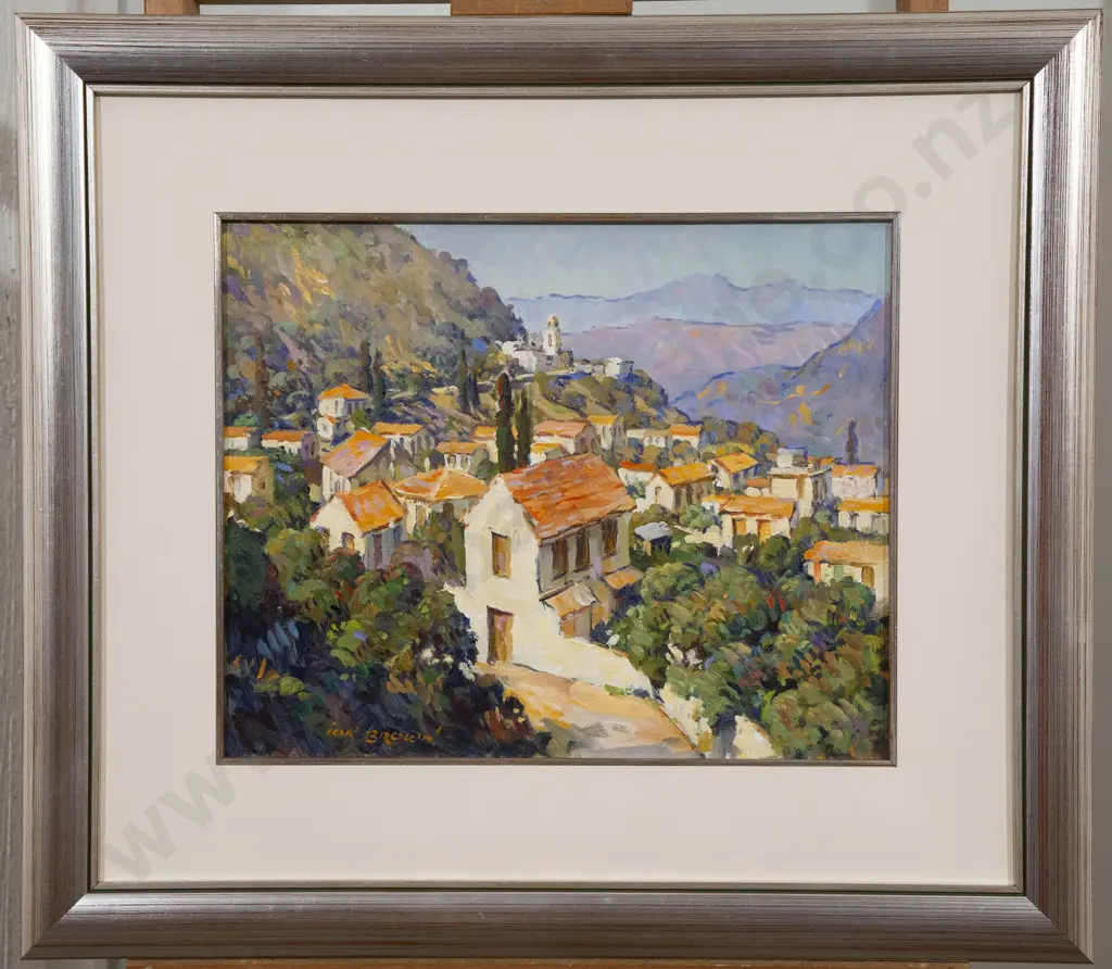 Ion Brown (b 1942) - Mountain Village - Crete Image 1++