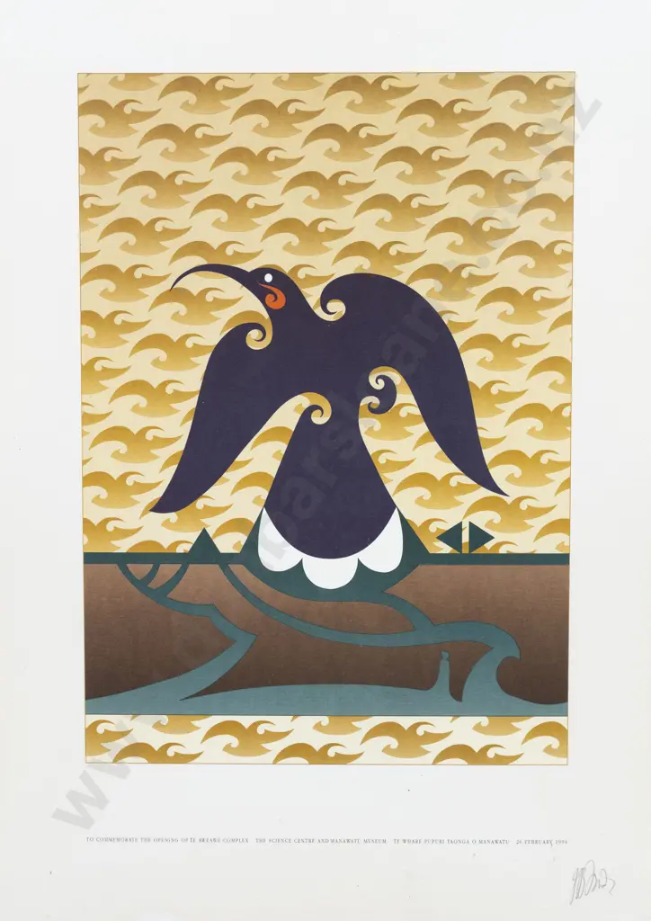 The Science Museum and Manawatu Museum Commemorative Poster Designed by John Bevan Ford Image 1++