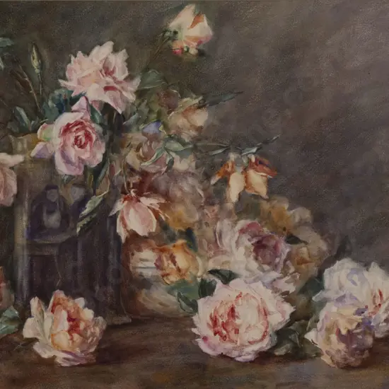Alice Whyte (1880 - 1952) - Still Life with Roses