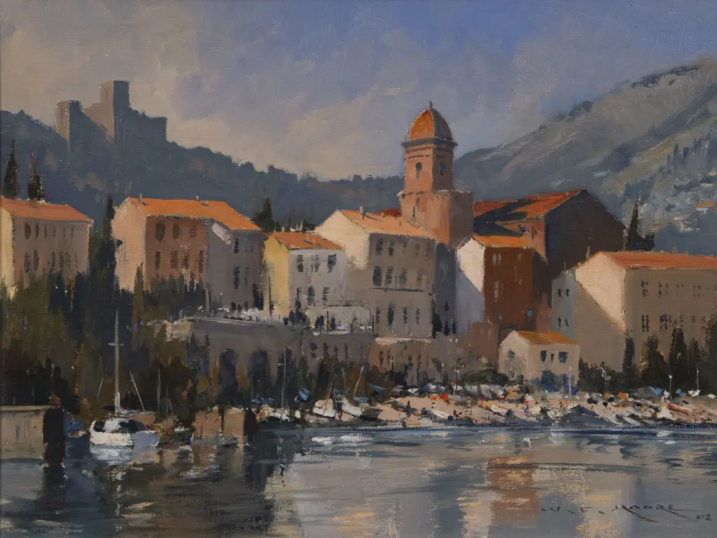 William Francis Moore (1934 - 2020) - Afternoon in Collioure Image 1++